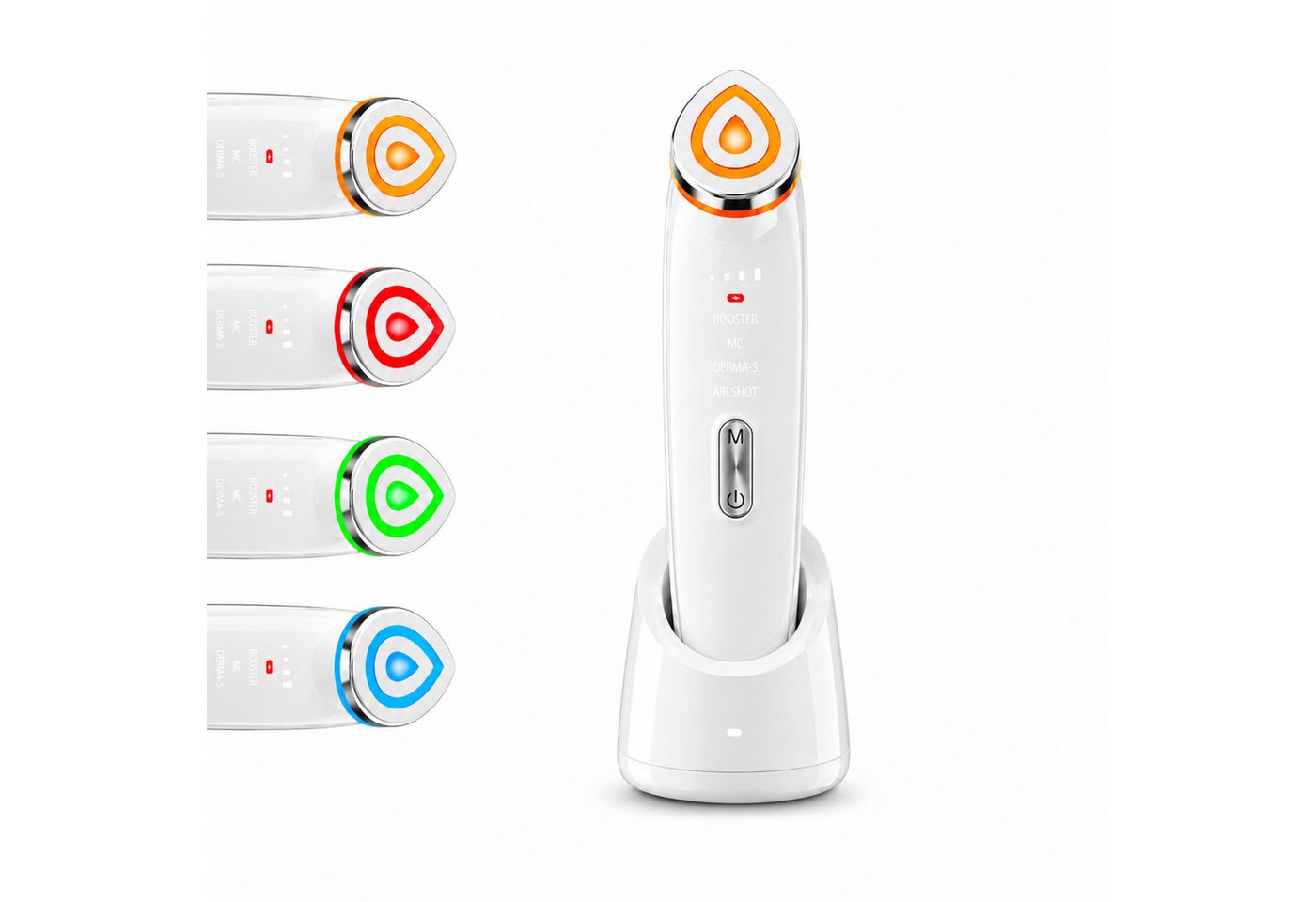 Lalano`S Cosmetics Gesichtsmassagegerät Anti-Aging-Gerät Lumina Glow 6-in-1 mit 4 Modi & 6 Technologien, LED Lichttherapie, EMS, Mikrostrom, Anti-Aging, Lifting
