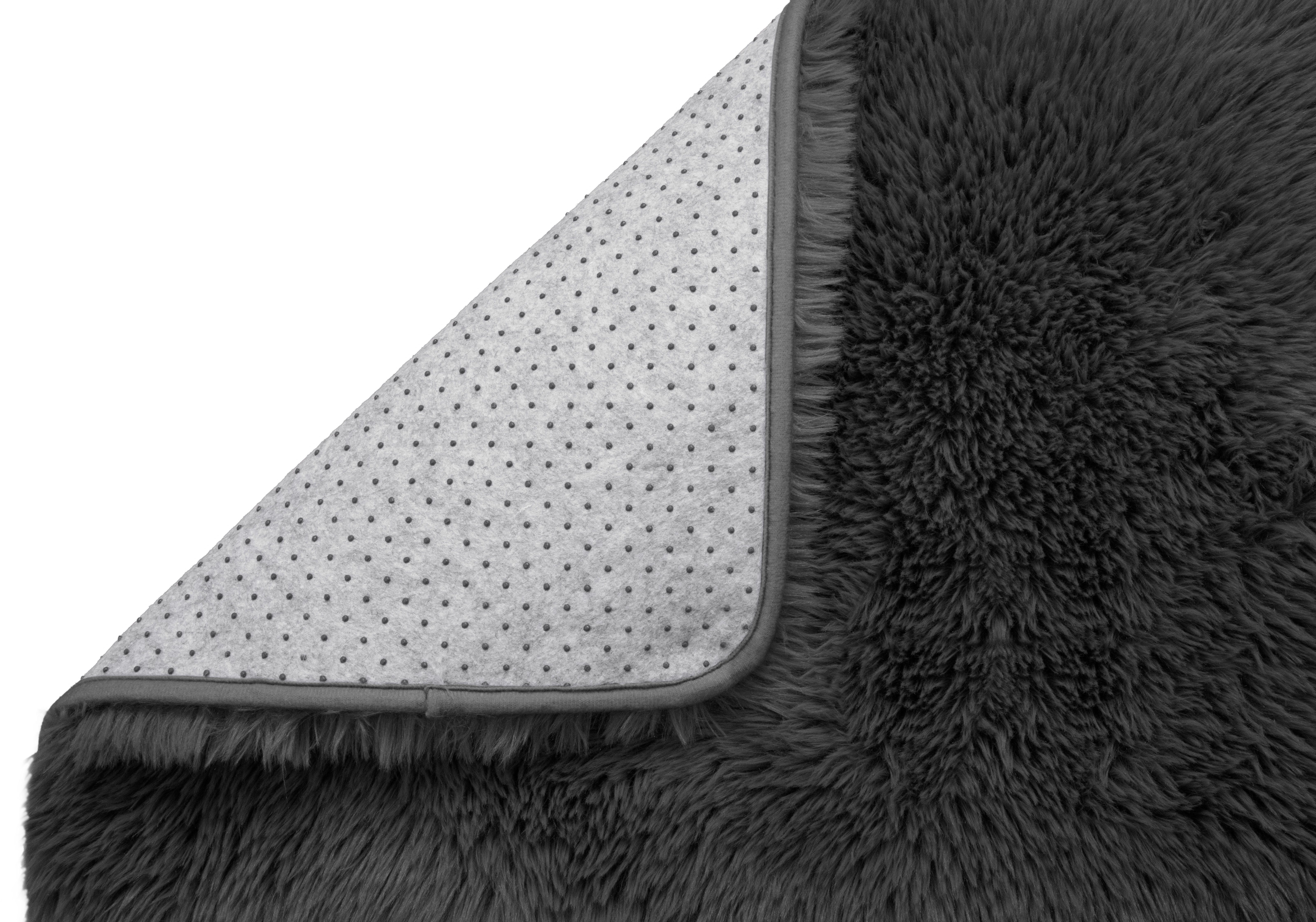 OTTO home Hochflor-Teppich Silky, besonders weich und kuschelig, sehr dichte Qualität, rechteckig, Höhe: 33 mm, rutschhemmend beschichtet, waschbar, uni, Wohnzimmer, Schlafzimmer