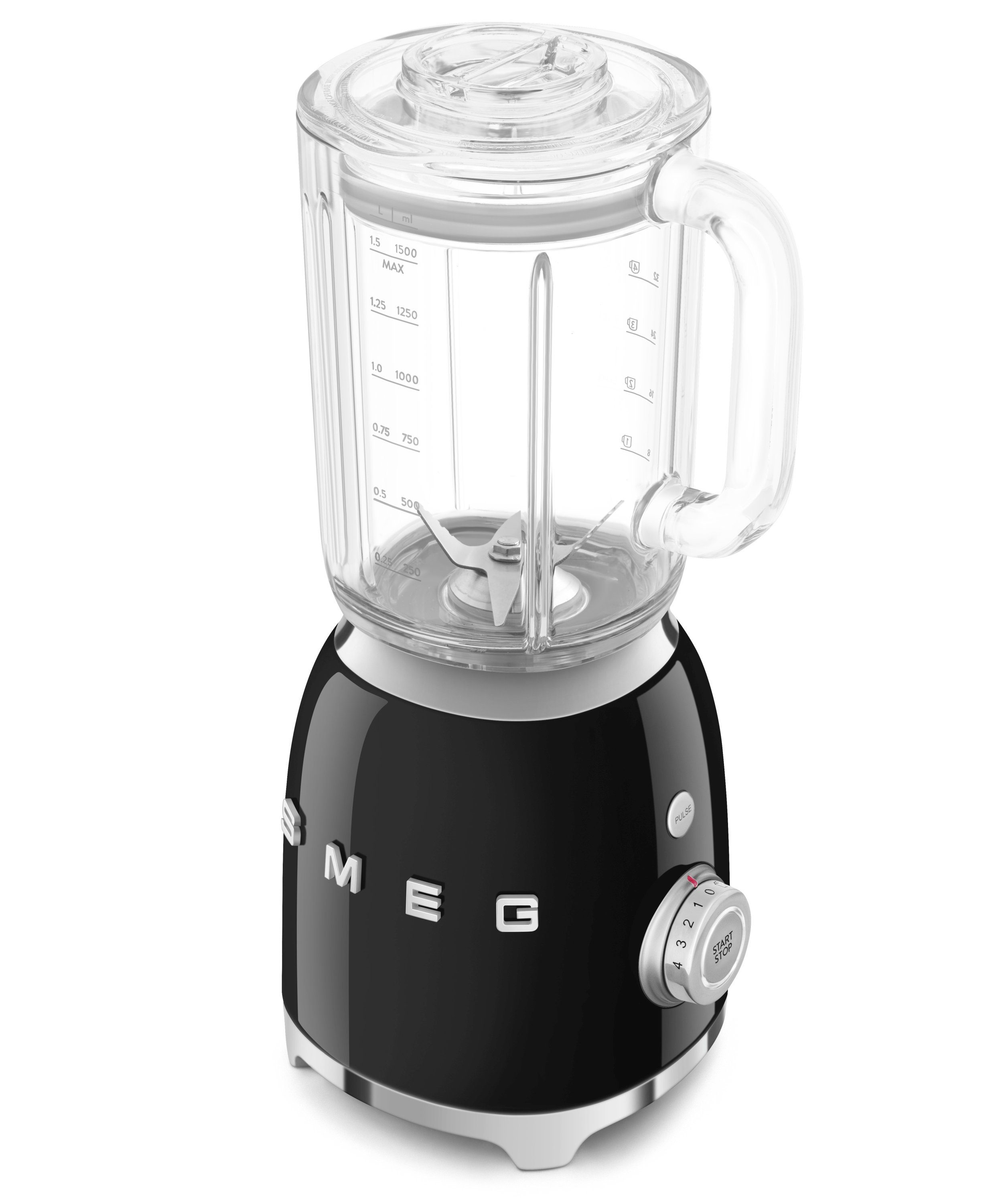Smeg Standmixer Standmixer Smoothie Maker Blender Mixer SMEG Schwarz BLF03BLEU