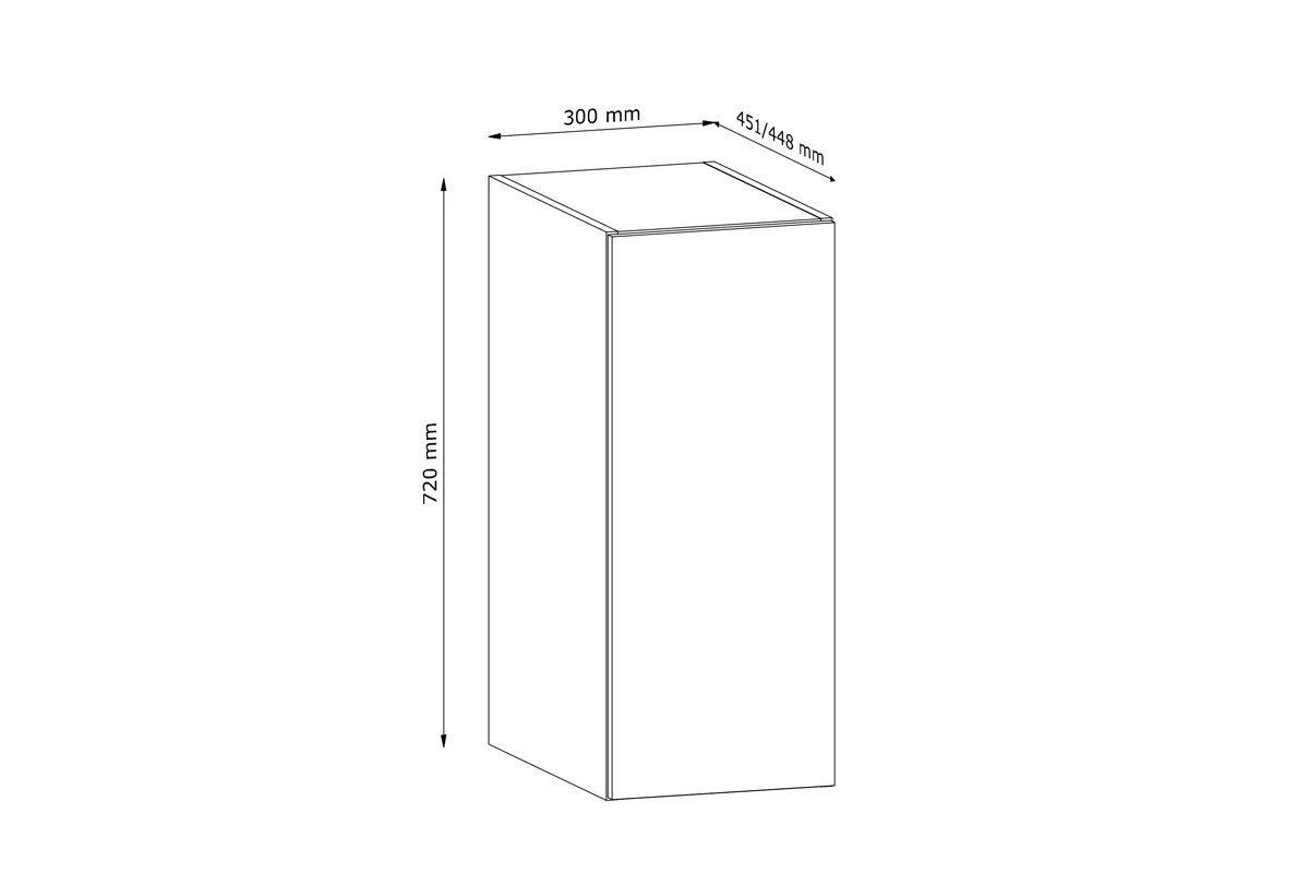 ROYAL24_MARKT Hängeschrank - Stilvoller für moderne Wohnräume (Hängeschrank, 1-St., Nexa - G30G) Feinste Qualität - Modern - Zeitlos.