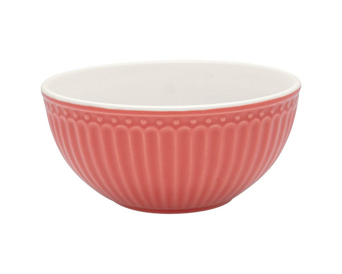 Greengate Müslischale Alice Müslischale coral 14 cm, Steinzeug, (Schüsseln & Schalen)