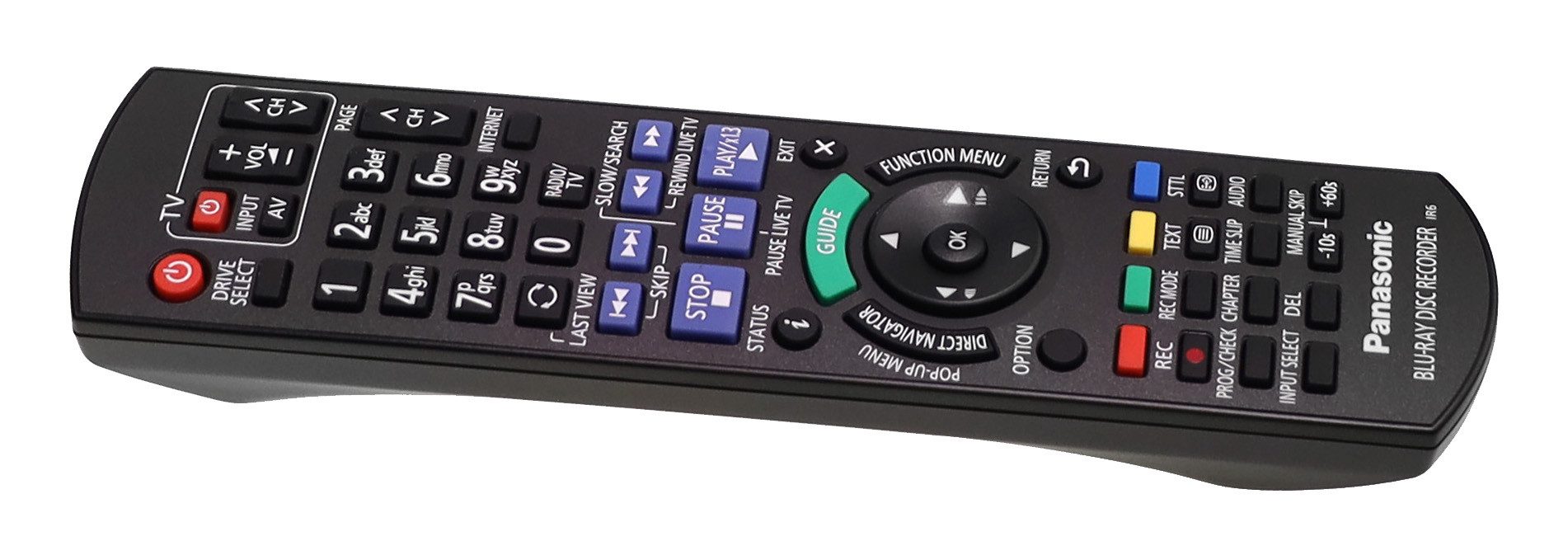 Panasonic N2QAYB000986 Fernbedienung für DMR-BCT74 DMR-BCT740 DMR-BCT7 Fernbedienung