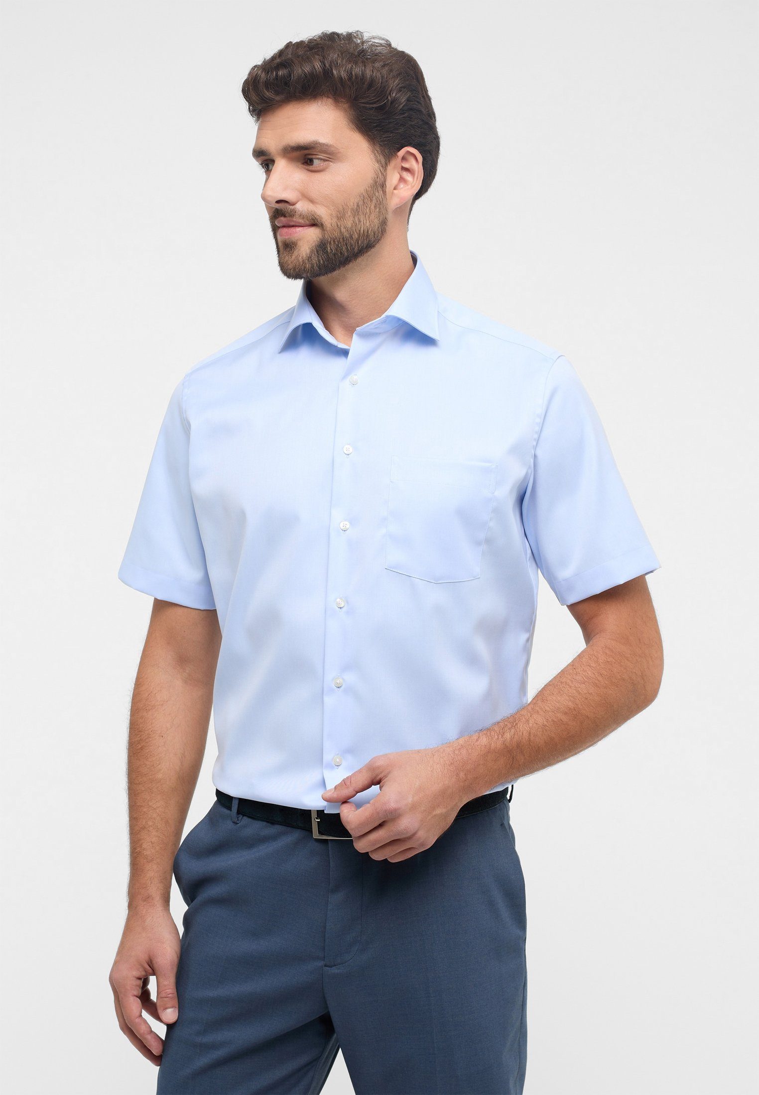 Eterna Kurzarmhemd MODERN FIT NON IRON günstig online kaufen