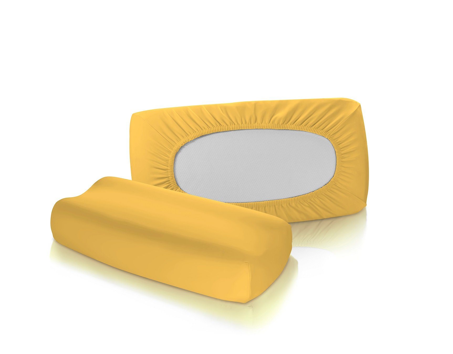 fleuresse Kissenbezüge 2 Stück Jersey Spannbezug für Nackenstützkissen Kiss günstig online kaufen