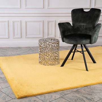 Hochflor-Teppich Wohnzimmer Teppiche Einfarbig Hochflor Shaggy Samtweich, payé, Rechteckig, Höhe: 21 mm