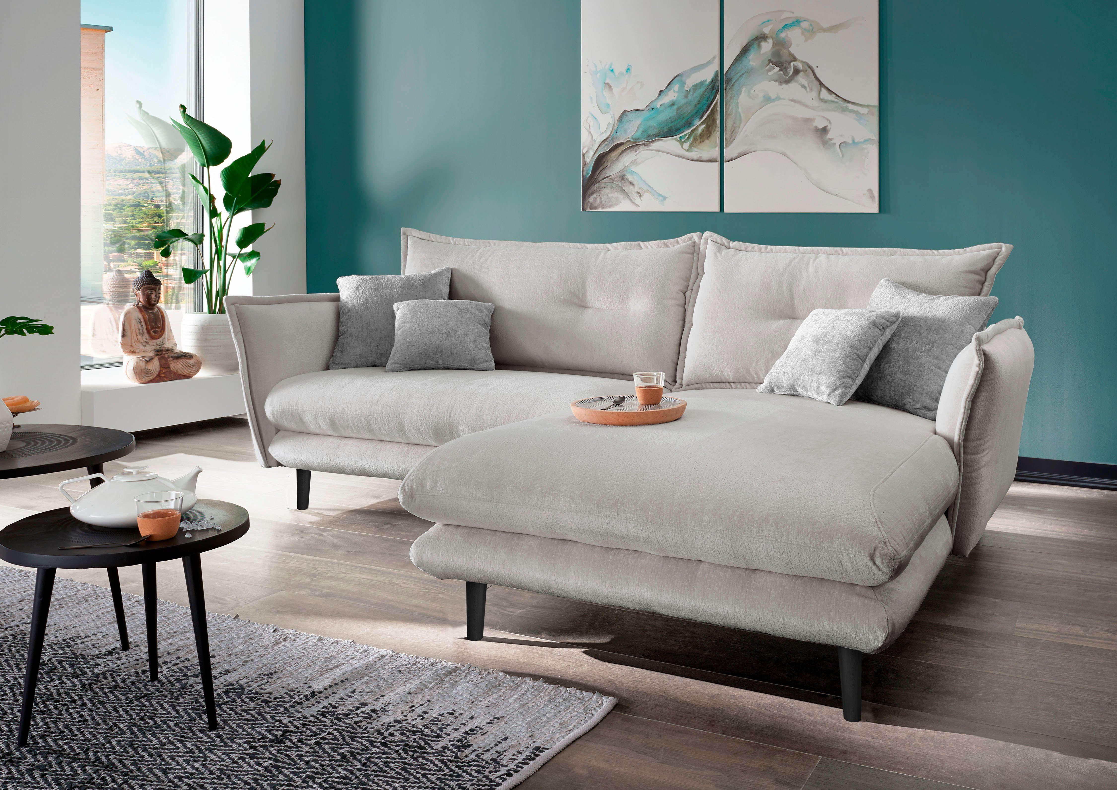 INOSIGN Ecksofa Lazio modernes Design, bequem, günstig online kaufen