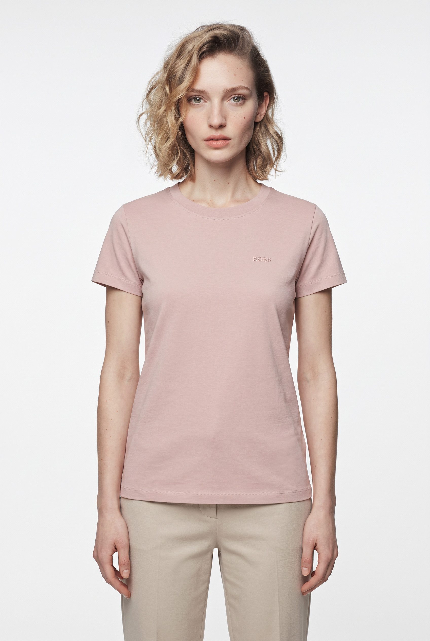 BOSS ORANGE T-Shirt Esogo Premium Damenmode mit Logo