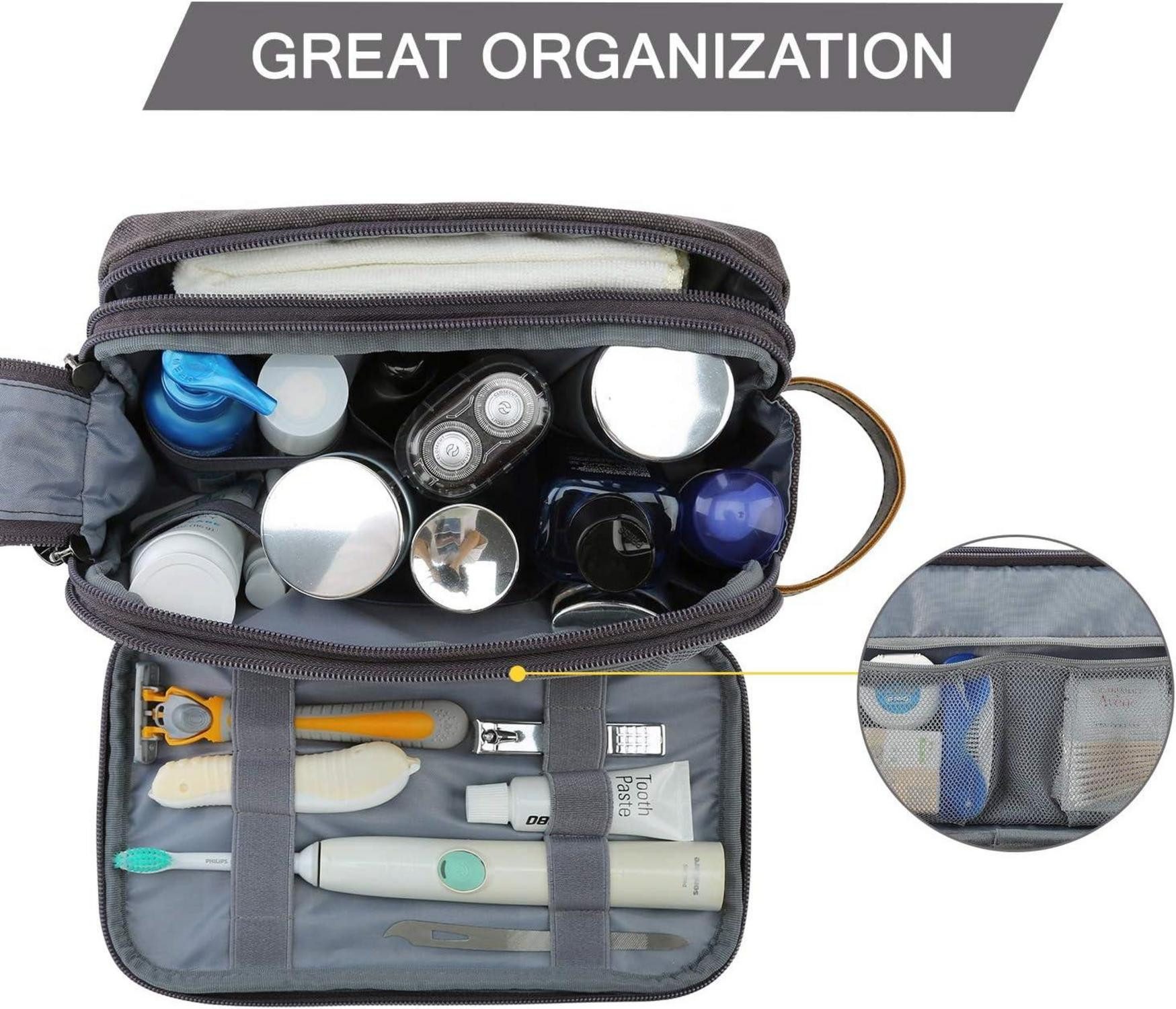 LuxusKollektion Kulturbeutel Kulturtasche Herren Reise Kulturbeutel günstig online kaufen