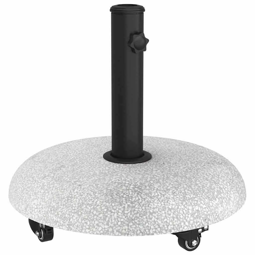 vidaXL Schirmhalter Sonnenschirmständer 21 kg Hellgrau Beton Rund, 1 tlg.