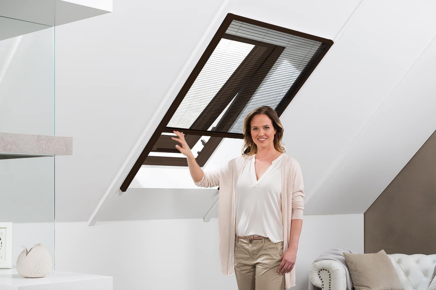 empasa Dachfensterplissee, verdunkelnd, Alurahmen günstig online kaufen