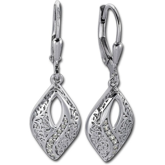 Balia Paar Ohrhänger Balia Damen Ohrringe poliert 925er (Ohrhänger) Damen Ohrhänger Orient aus 925 Sterling Silber Länge ca. 3 5cm