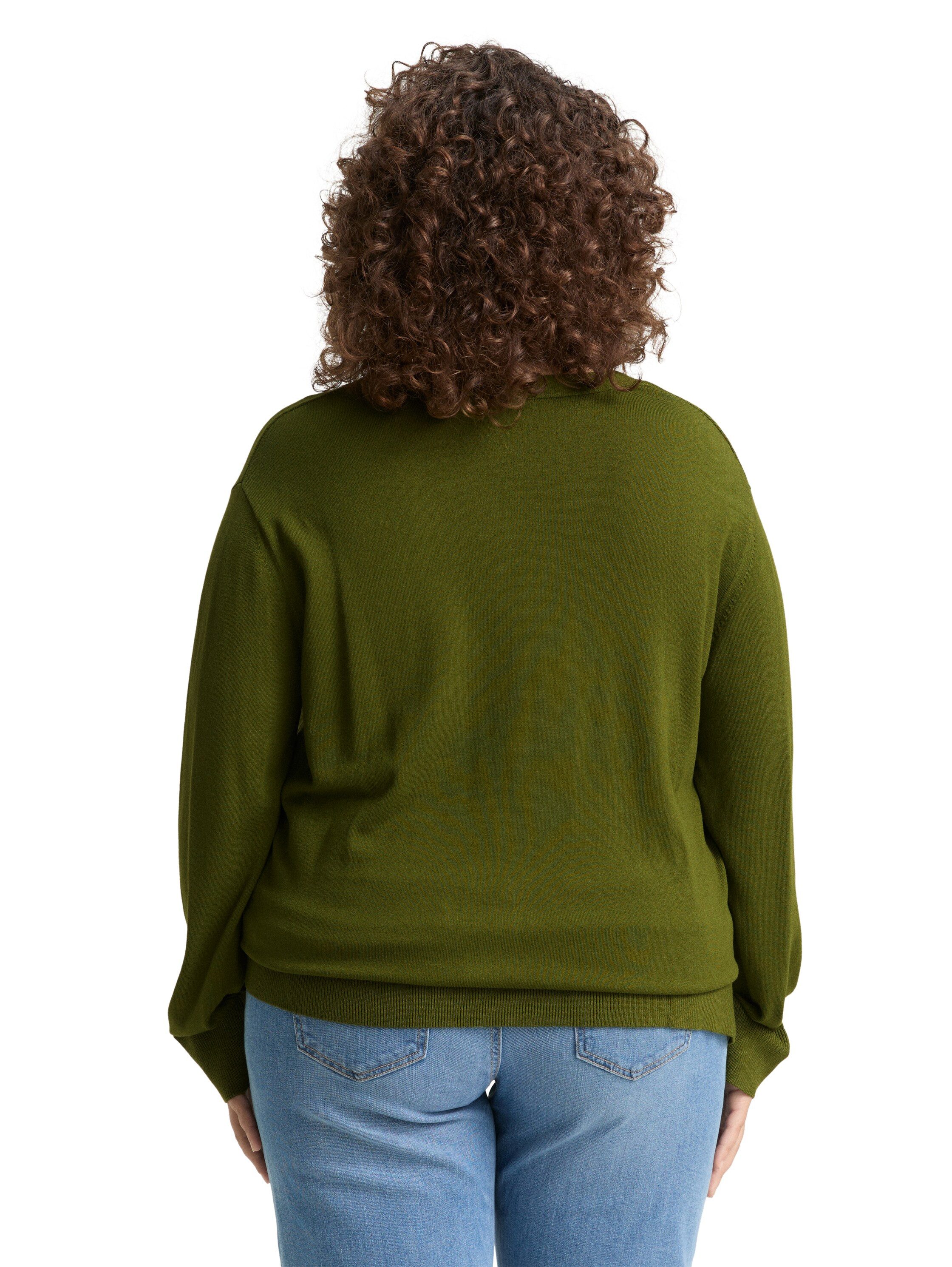 TOM TAILOR PLUS Strickpullover mit Ziernaht günstig online kaufen