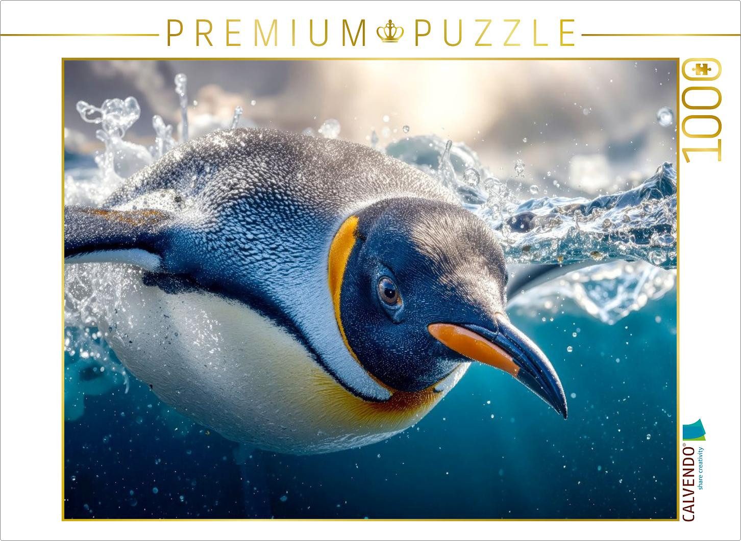 CALVENDO Puzzle CALVENDO Puzzle Unterwasserjagd, 1000 Teile Lege-Größe 64x48cm Foto-P, 1000 Puzzleteile