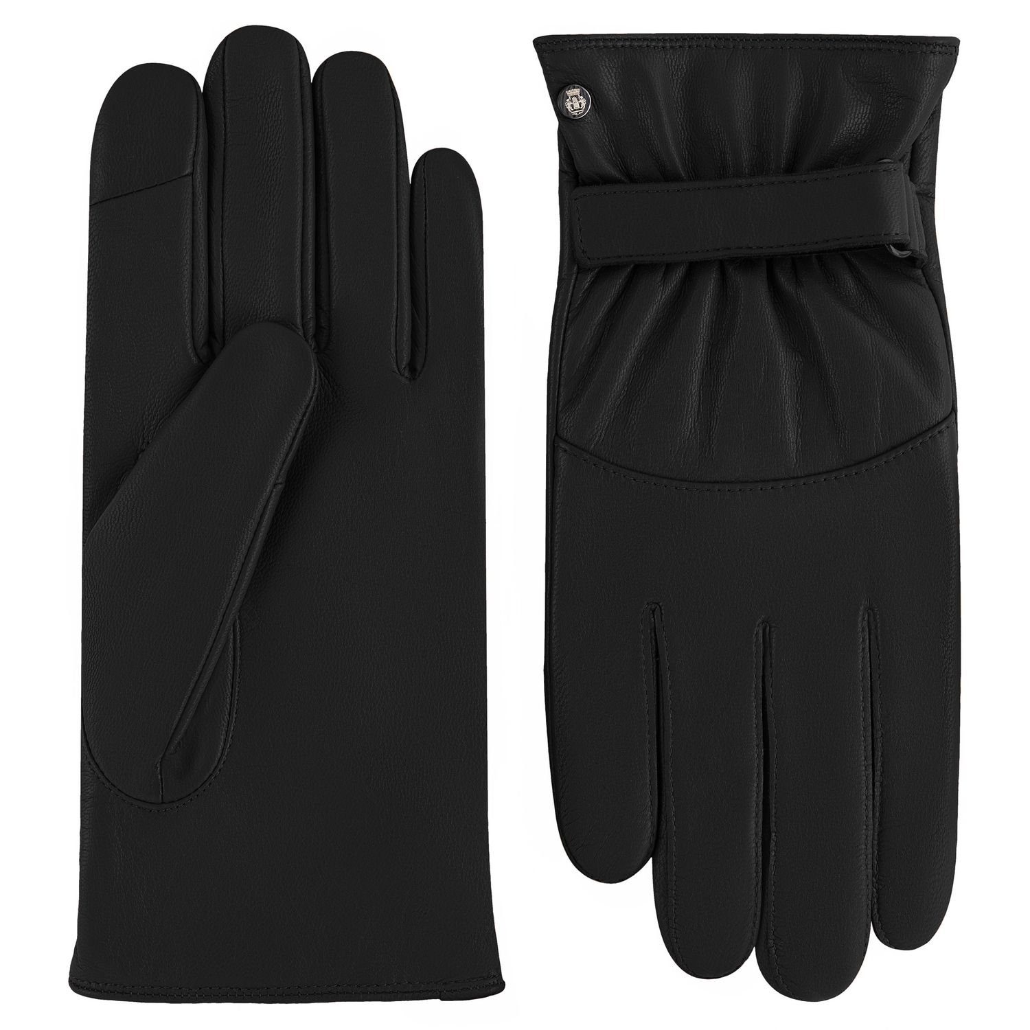 Lebensmittelgeschäft Roeckl Lederhandschuhe Howell Touchfunktion schwarz