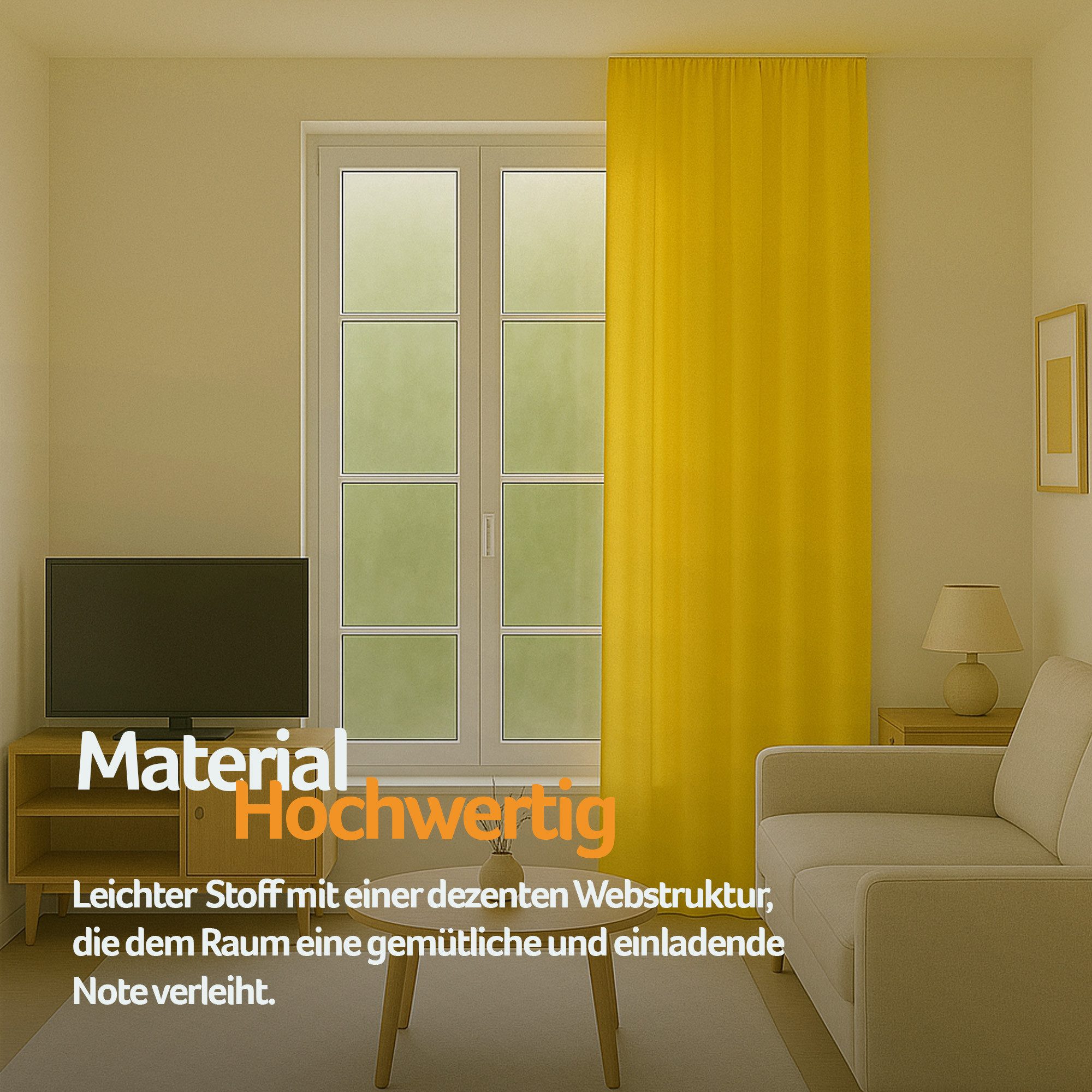 Bestlivings Vorhang Gardine Blickdicht "Ellen", Kräuselband günstig online kaufen