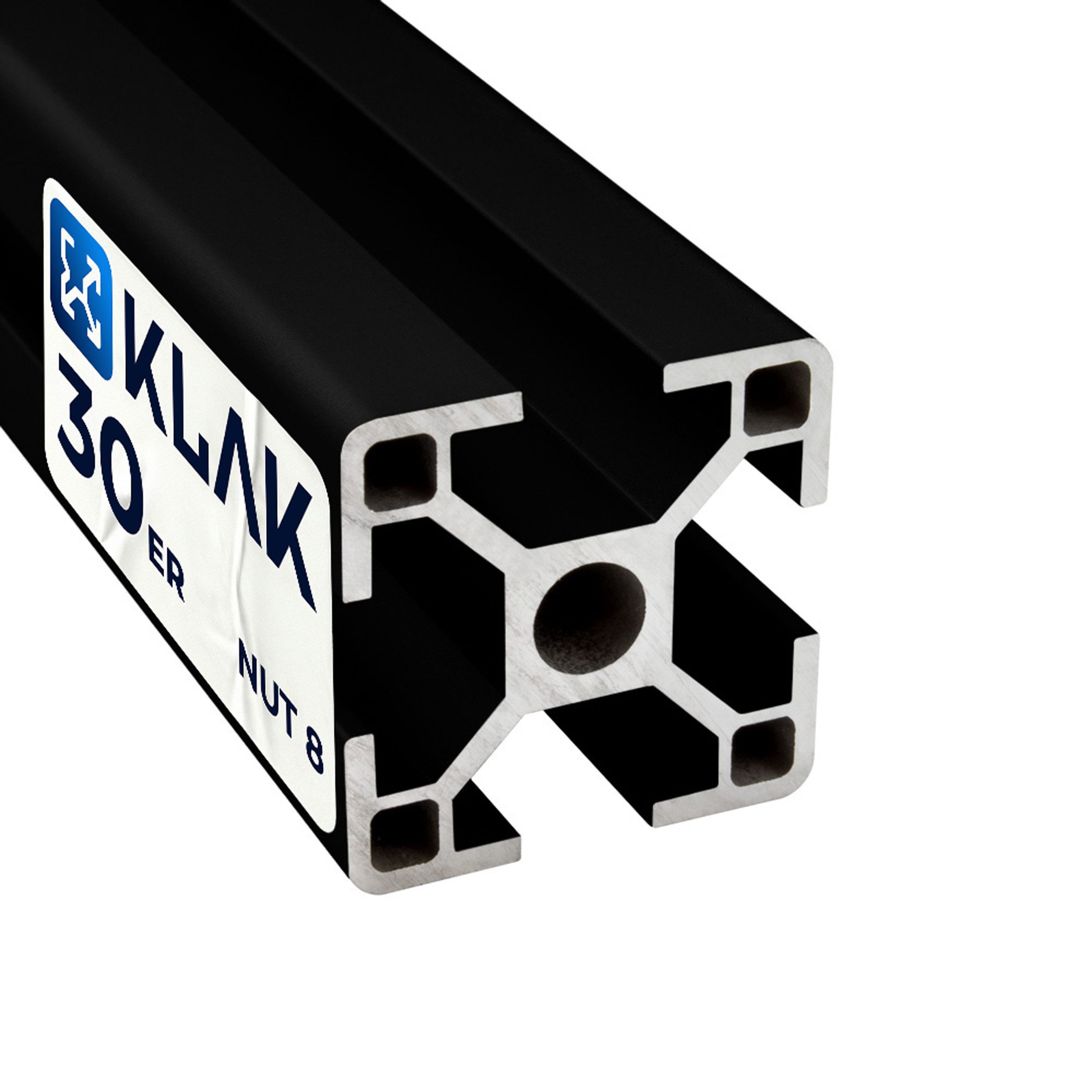 KLAK Profil KLAK - Aluprofil 3m System-, Montage-, Konstruktionsprofil Nut 8 (Set)