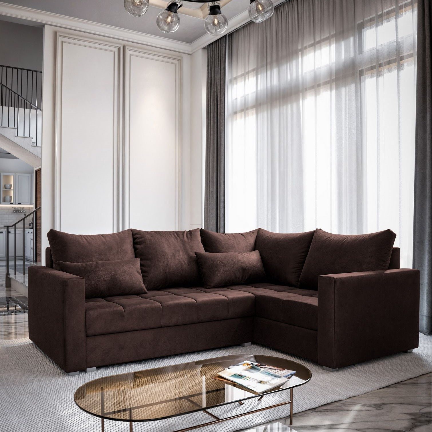 Masseno Ecksofa LIRENO mit Schlaffunktion L-Form, günstig online kaufen