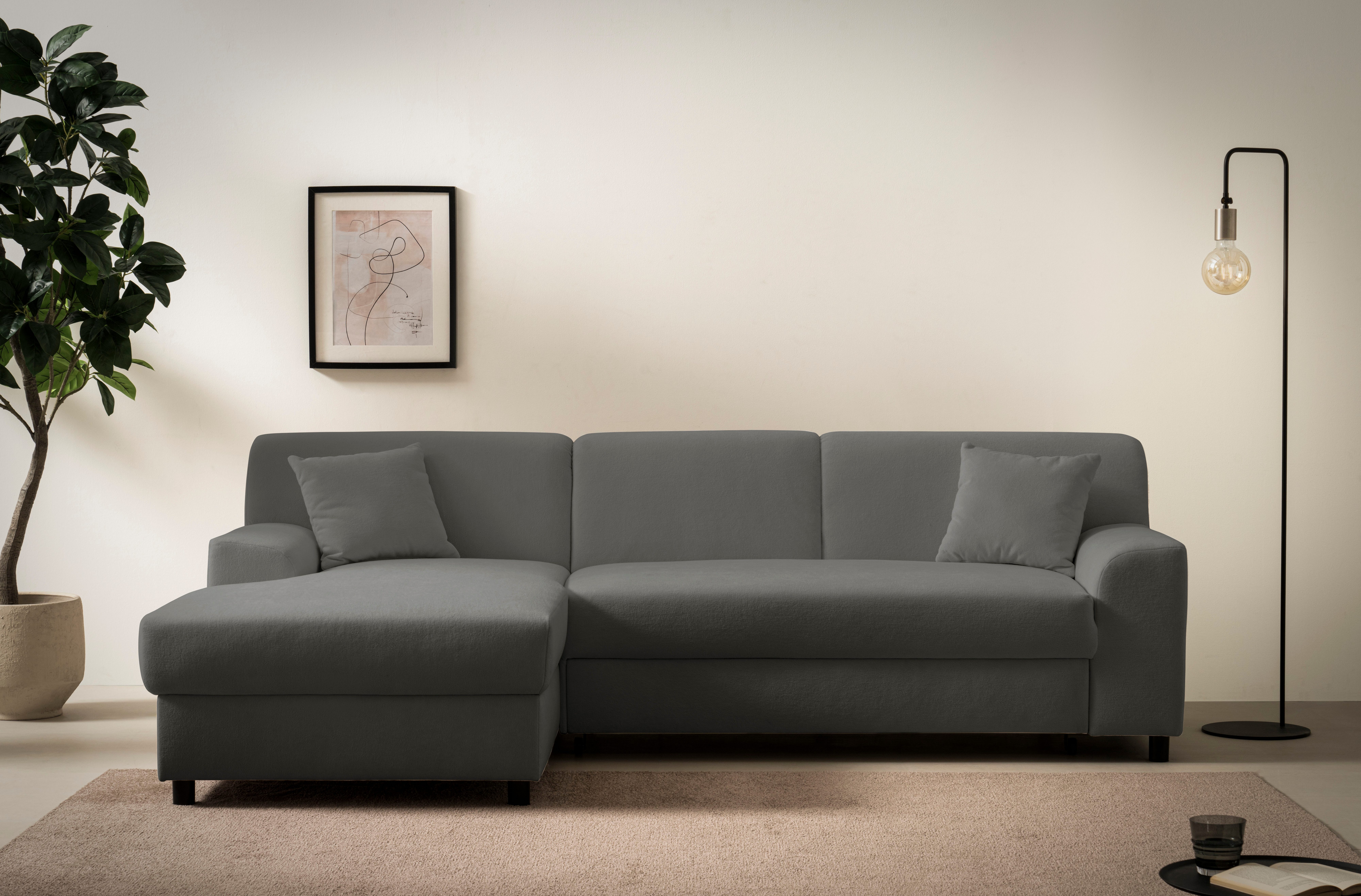 DOMO collection Ecksofa "Turah 2, Cord oder Luxus-Microfaser, mit Federkern günstig online kaufen