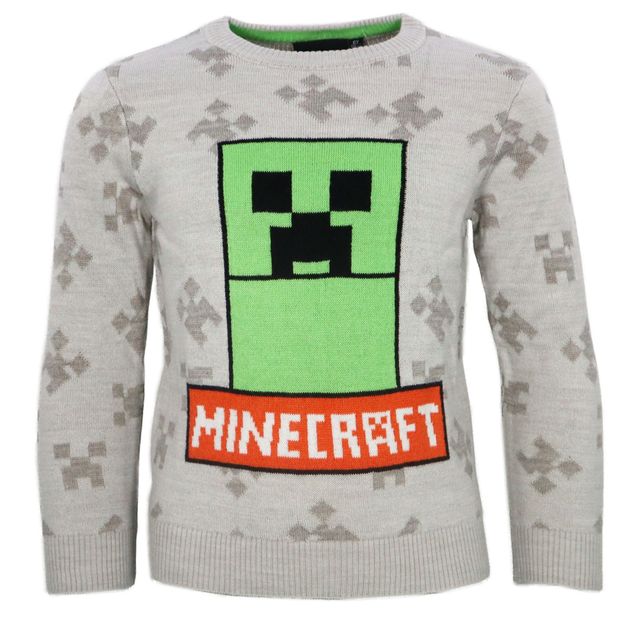Sweater Minecraft Creeper Kinder Jungen Pulli Pullover