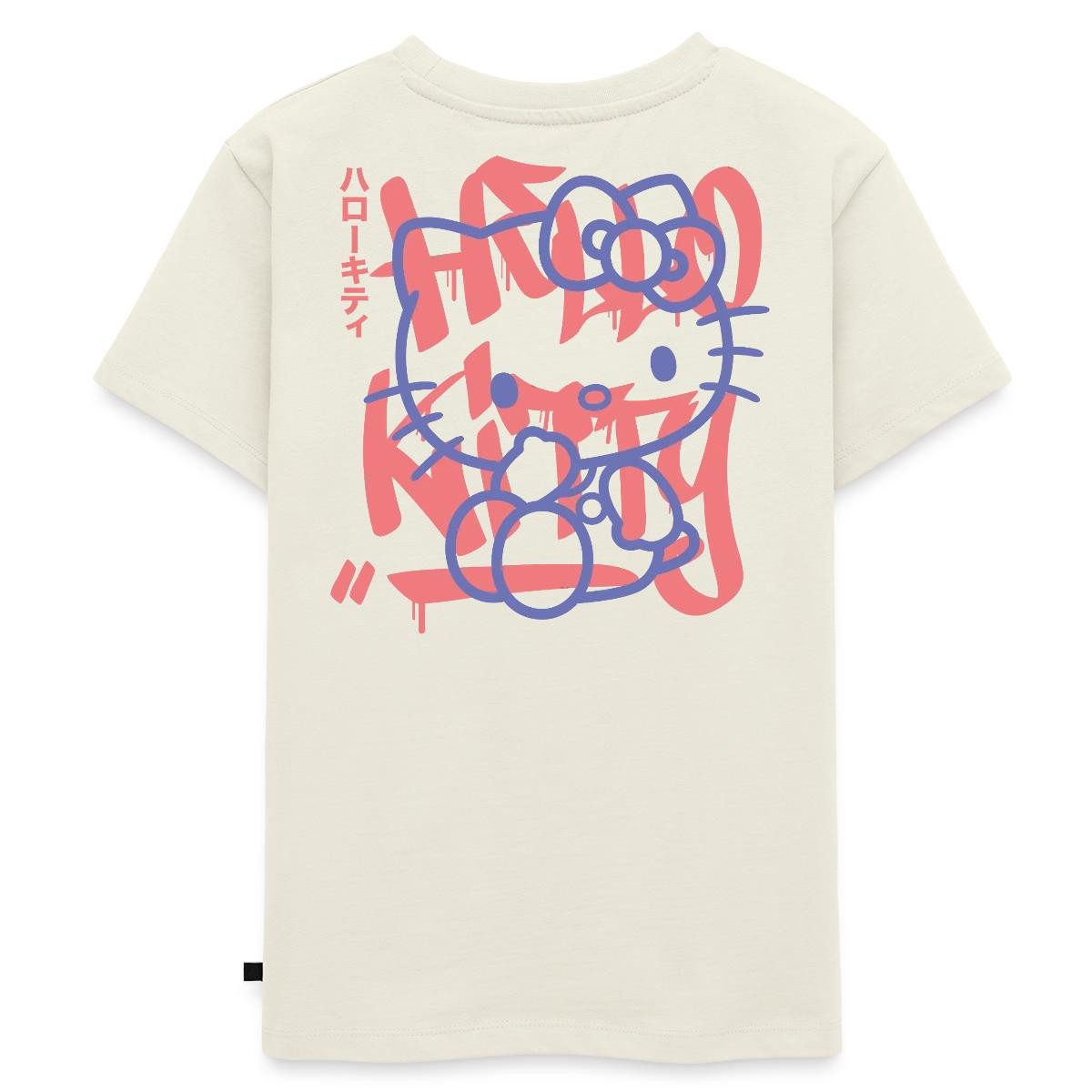 T-Shirt Hello Kitty Mit Schriftzug Graffiti Stil Kinder Premium T-Shirt