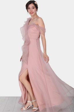 Modabout Abendkleid Langes Maxikleid Sommerkleid mit Schulterfrei für DamenELB0588D5143PD (1-tlg)