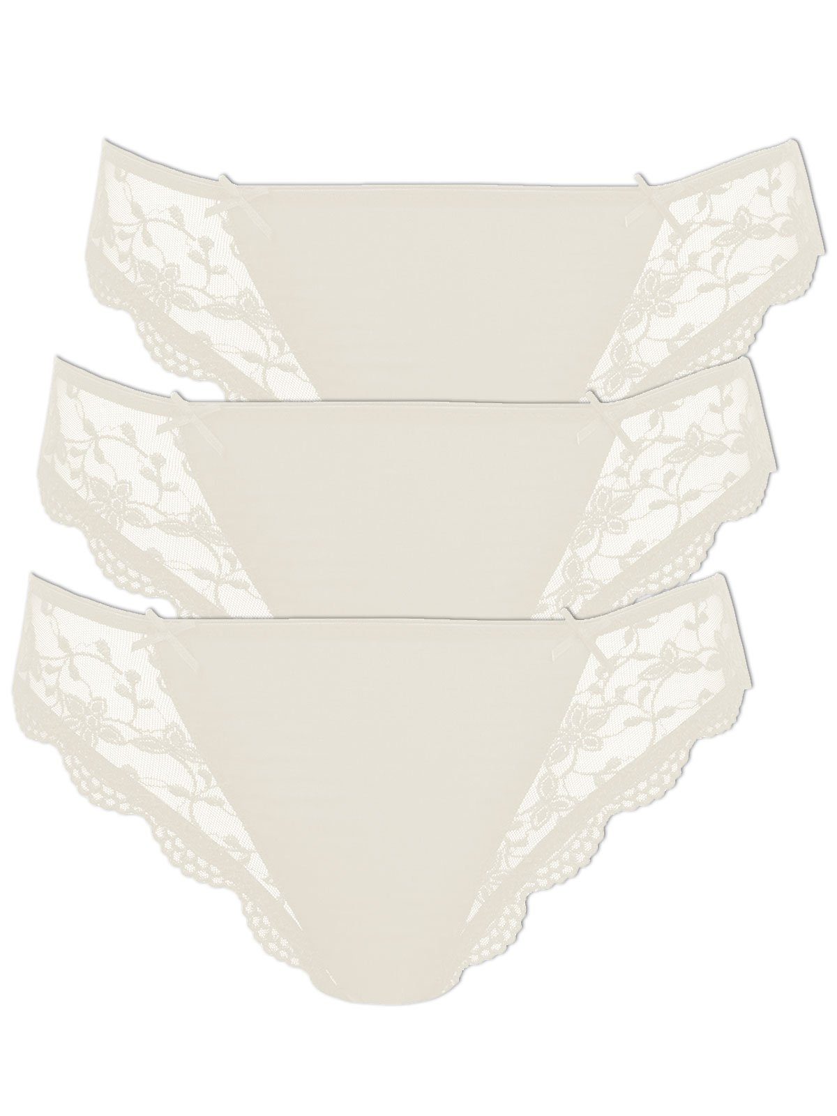 String 3er Pack Damen String Silver Edition