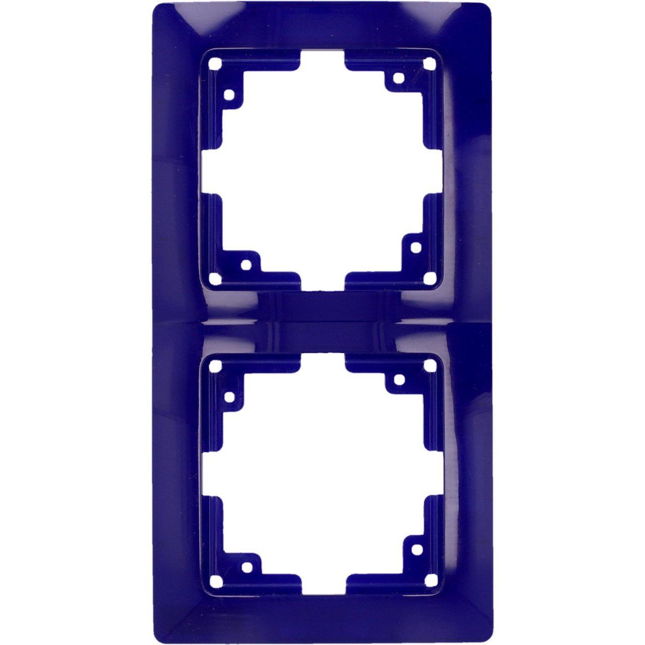 UNITEC Lichtschalter Unitec Abdeckrahmen Monaco 2-fach blau