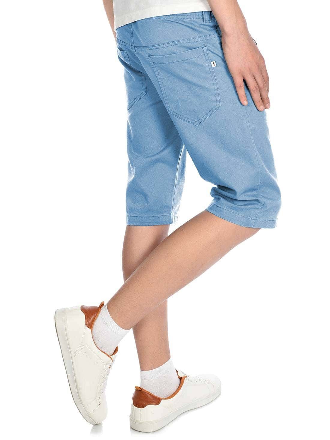 BEZLIT Chinoshorts Kinder Jungen mit Chino (1-tlg) Hellblau Bund elastischem Shorts