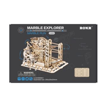 ROKR 3D-Puzzle Kugelbahn / Marble Run, 260 Puzzleteile