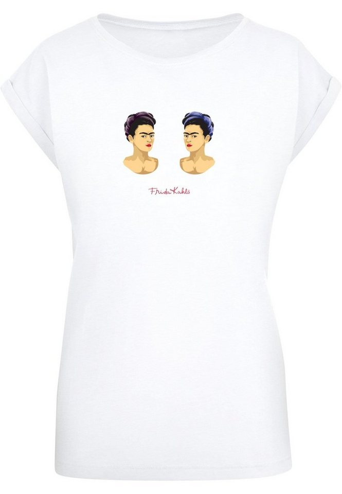 Merchcode T-Shirt Damen Ladies Frida Kahlo - The Two Fridas Extended  Shoulder Tee (1-tlg)