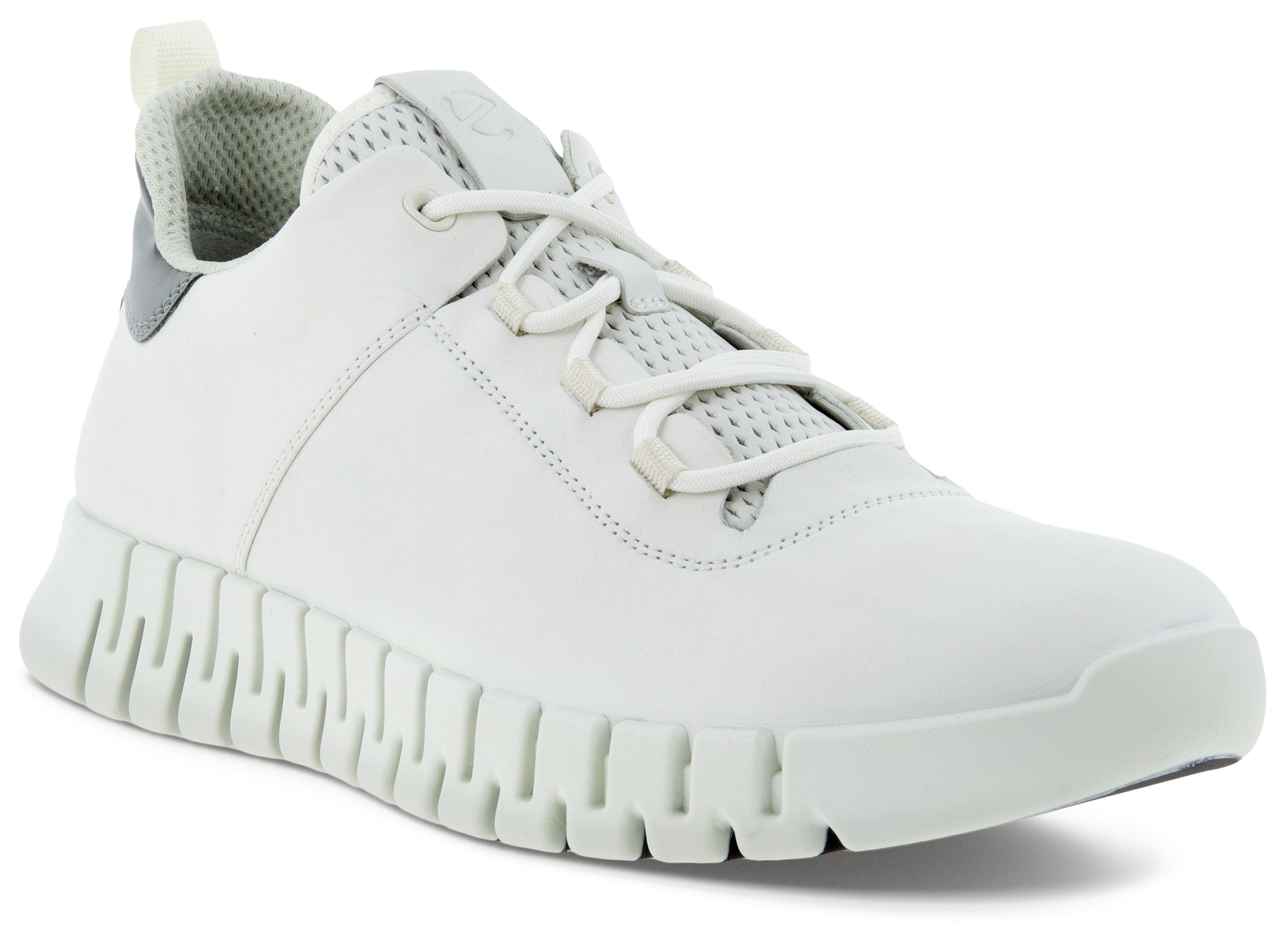 Ecco GRUUV M Sneaker mit herausnehmbarer dual fit-Innensohle weiß | Sneaker