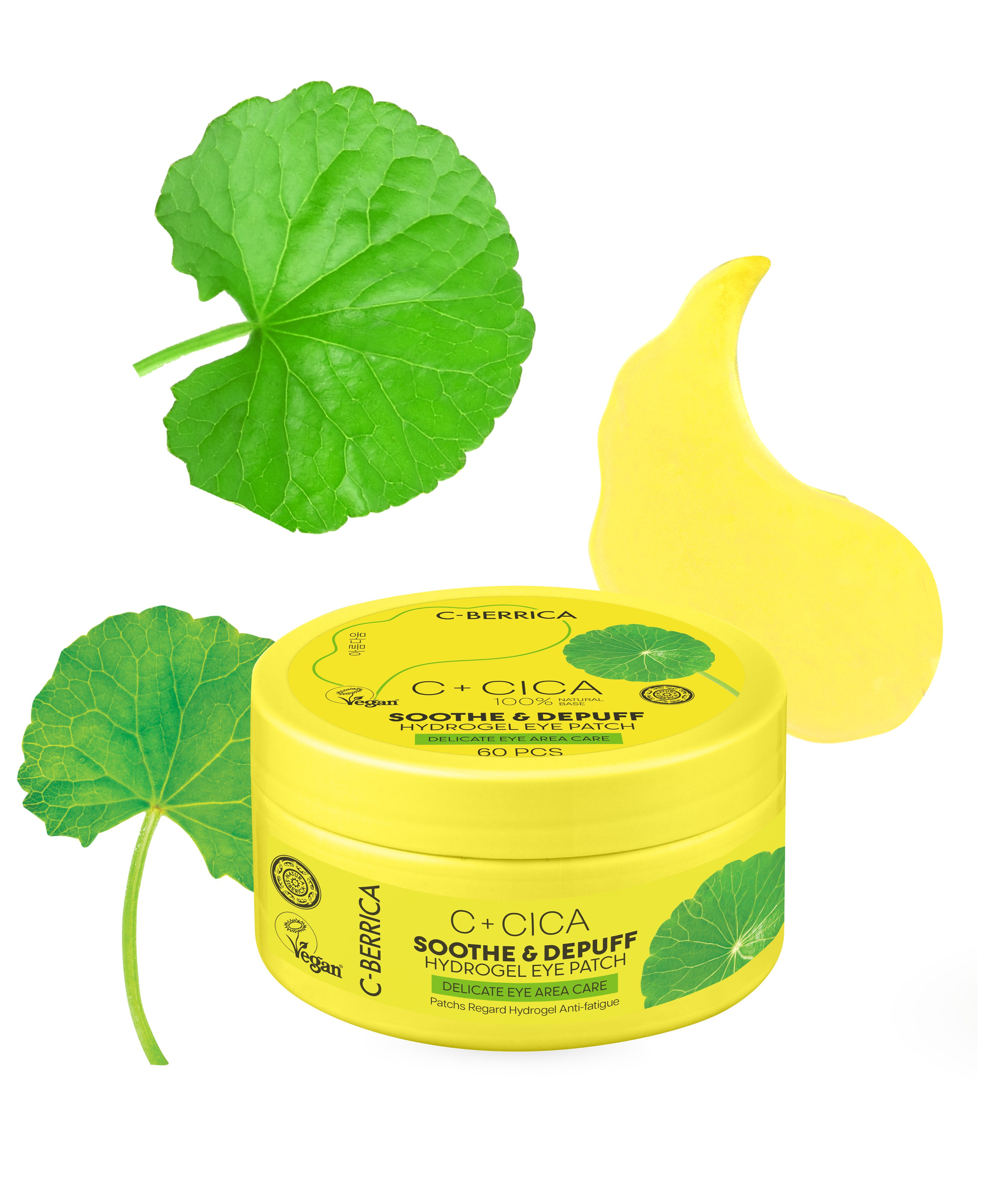 Natura Siberica Augenpatches CICA C-BERRICA. Soothe & Depuff HYDROGEL EYE PATCH, 60 pcs, 60-tlg.