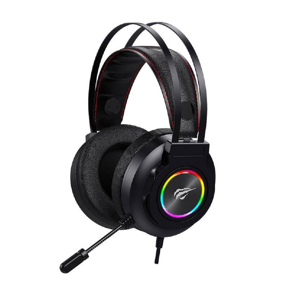 COFI 1453 Gaming Headphones RGB mit Mikrofon, 3,5-mm-Klinkenstecker Schwarz Gaming-Headset