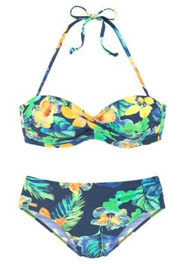 LASCANA Bügel-Bandeau-Bikini sommerlich bedruckt