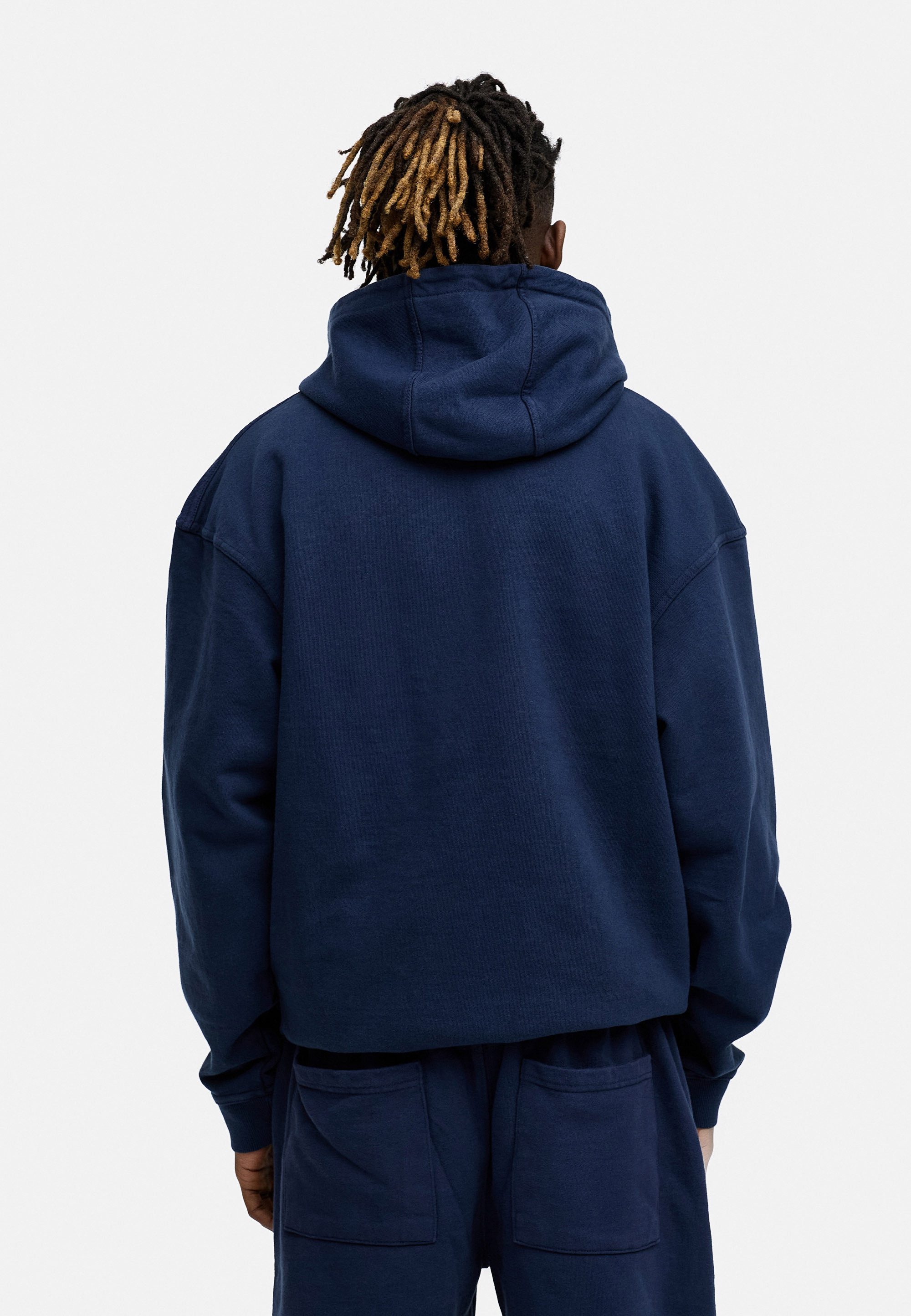BEHYPE STUDIOS Hoodie IM OVERSIZE FIT Herren Cord-less Kapuzenpullover lockeres Kapuzen-Sweatshirt Sweater – Bild 5 von 5