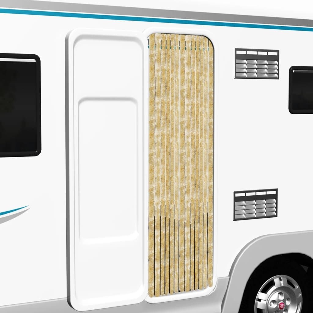 vidaXL Türvorhang aus 100% Polypropylen-Chenille in Beige