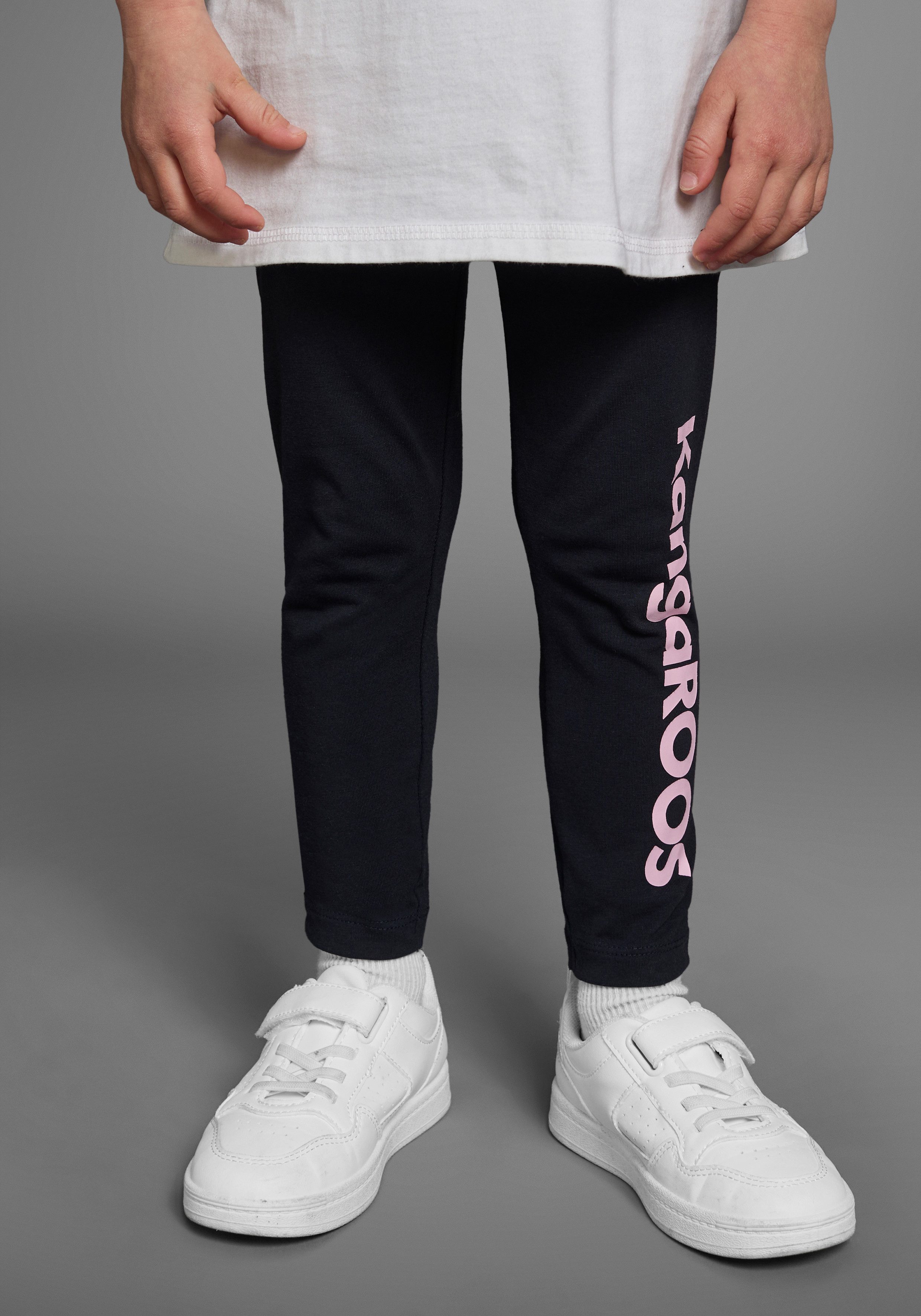 KangaROOS Leggings 2er Pack Leggings mit Kangaroos Schriftzug (Packung, 2-tlg., 2) Für kleine Mädchen – Bild 3 von 5