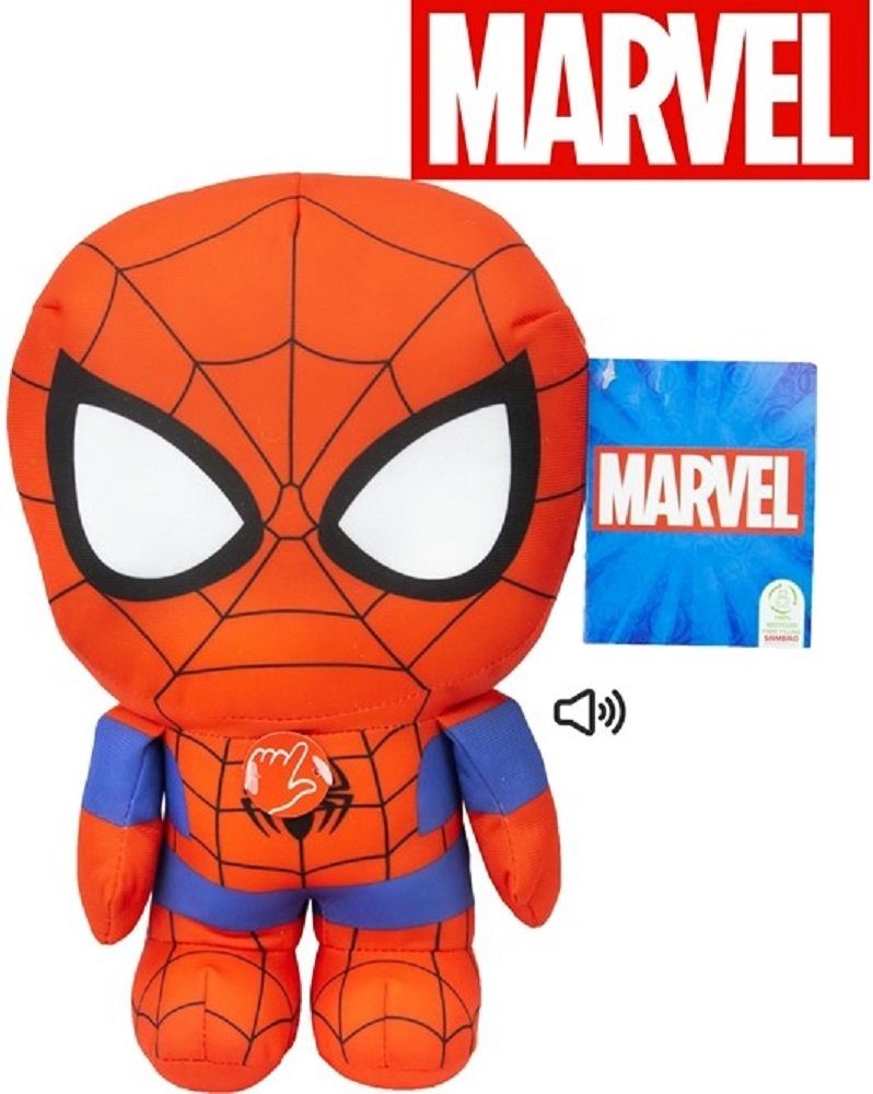MARVEL Kuscheltier spiderman kuscheltier spiderman spielzeug spiderman plüsch 28 cm (1-St), Super weicher Plüsch Stofftier Kuscheltier für Kinder zum spielen
