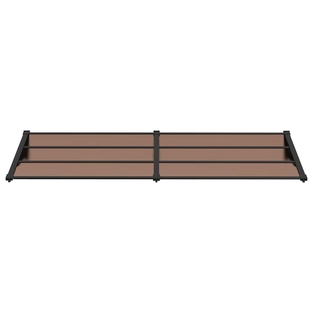 vidaXL Markise Türvordach Schwarz 239x90 cm Polycarbonat (1-St)