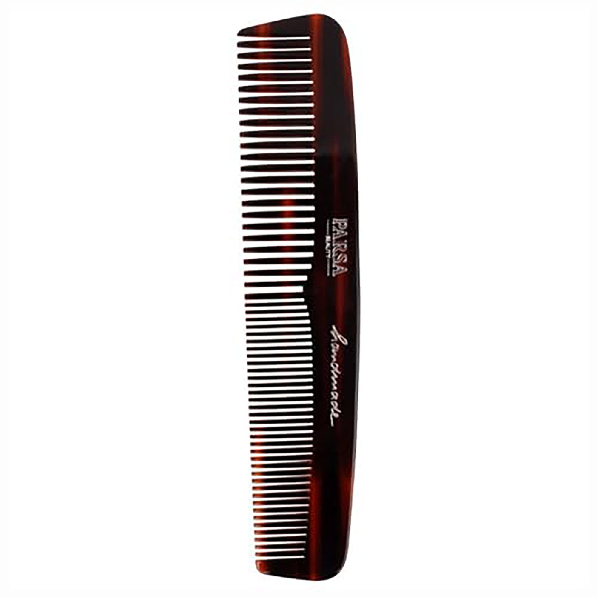 PARSA Beauty Haarkamm PARSA BEAUTY Haar-Kamm / Bartkamm in Braun mit 2 Zahnungen fein & grob
