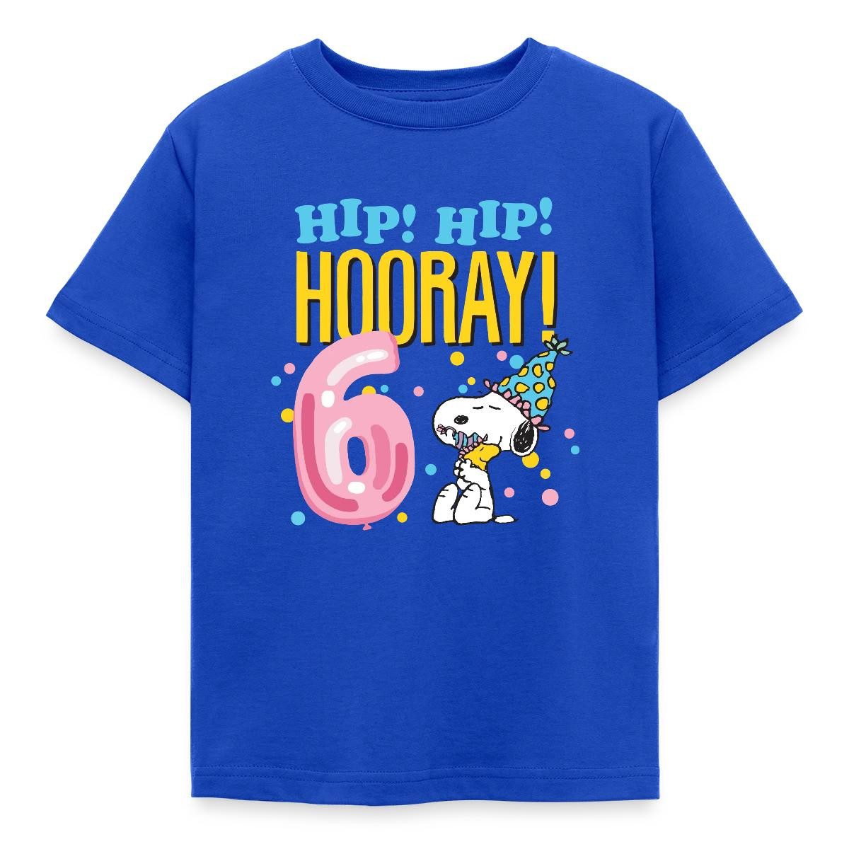 T-Shirt Peanuts 6 Jahre Geburtstagsdesign Mit Spruch Kinder T-Shirt