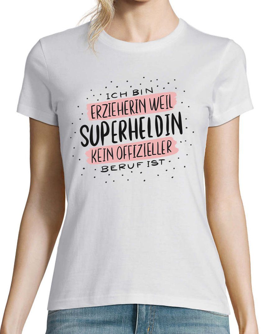 Youth Designz T-Shirt Beste Erzieherin Superheldin günstig online kaufen