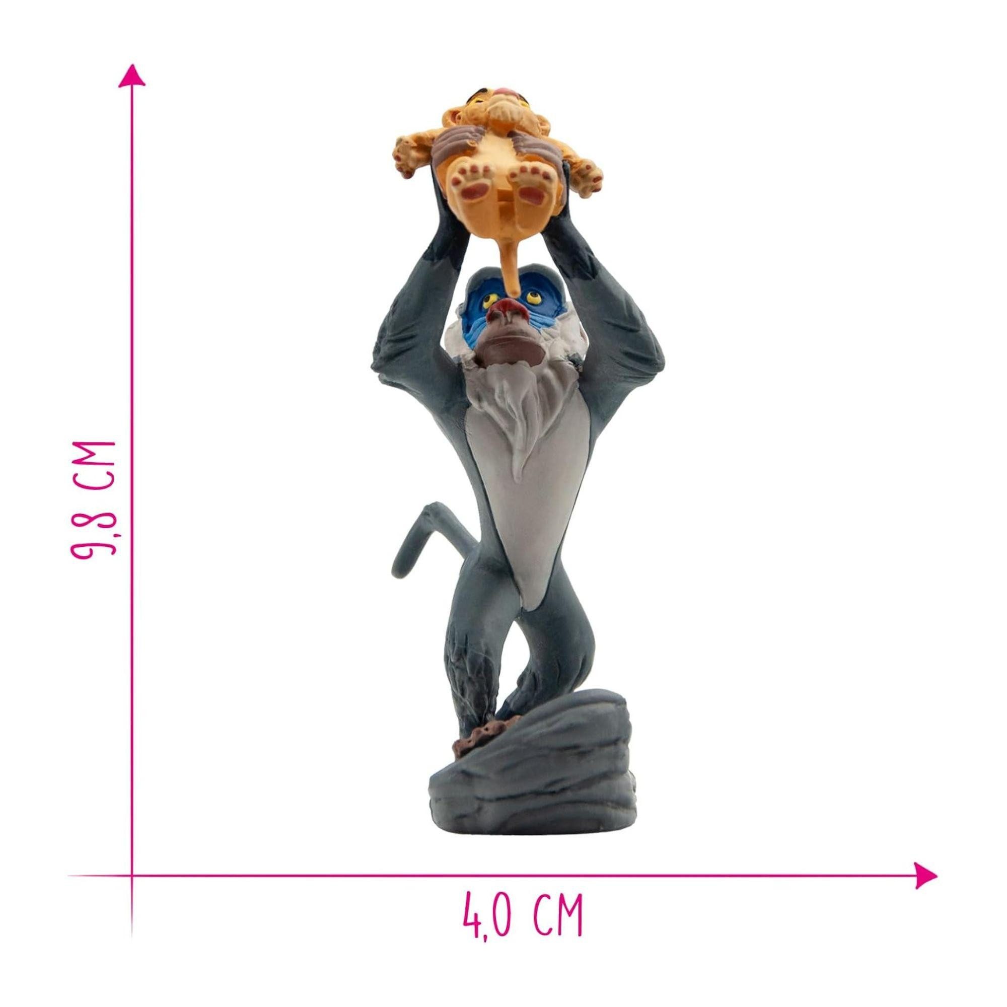BULLYLAND Spielfigur Rafiki mit Baby Simba (12256) - Der König der Löwen