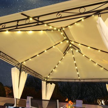 Swing&Harmonie Pavillon LED - Pavillon 3x4m Minzo Garten Pavillion Solar Pavilion Gartenzelt Designer Pavilon