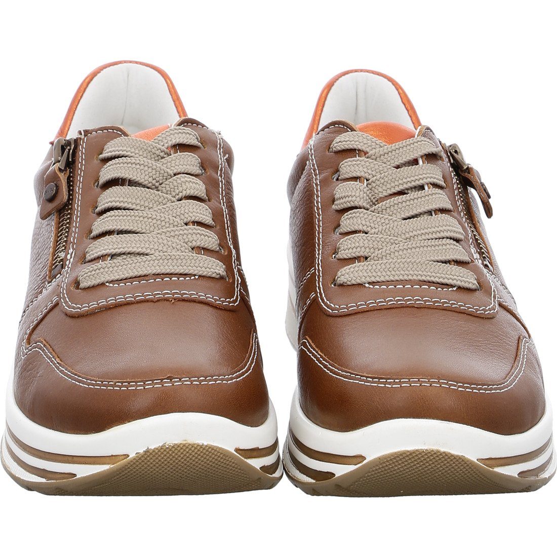 Damen Ara Glattleder Sneaker Sneaker Ara - 048116 Sapporo braun Schuhe,