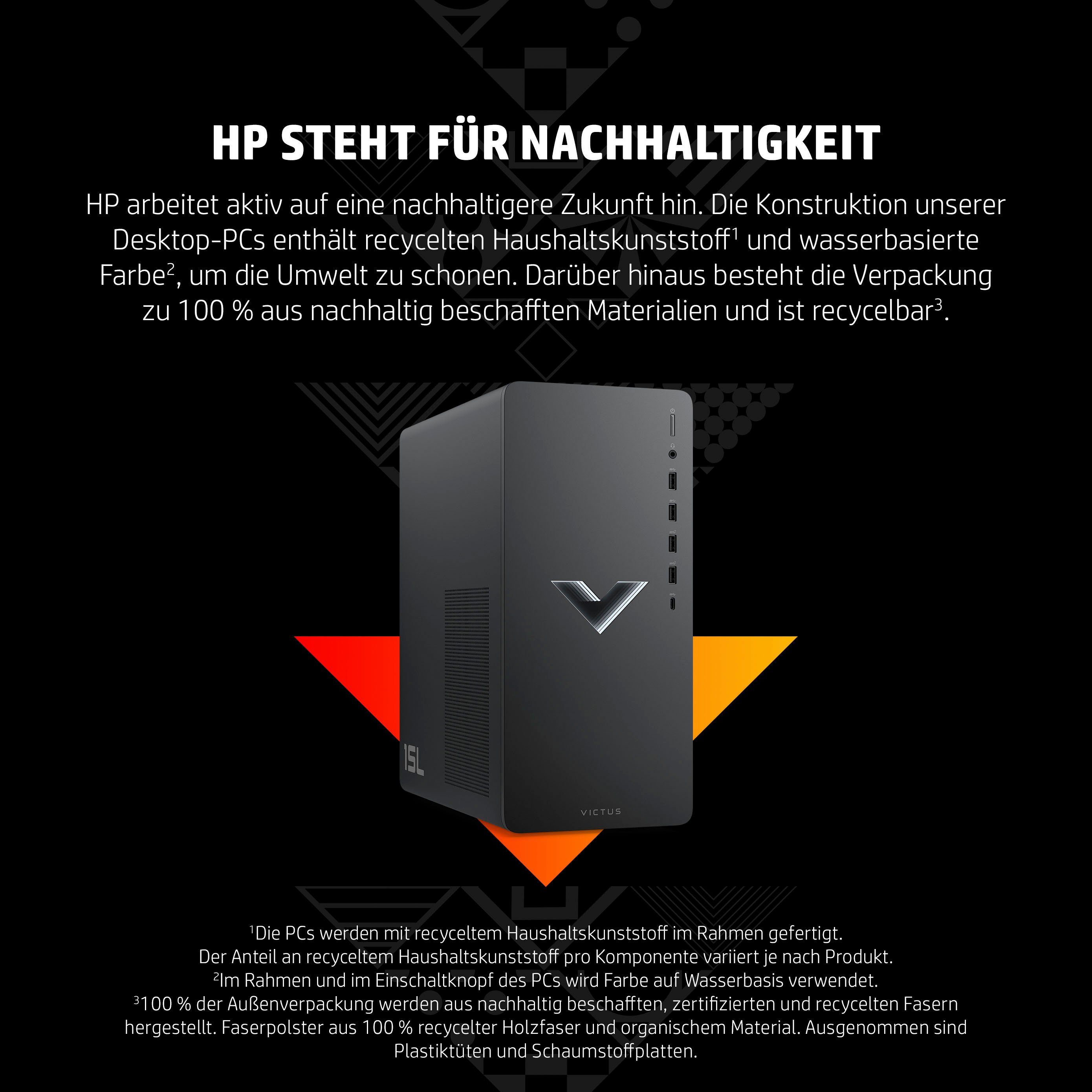 HP Victus TG02-1204ng Gaming-PC (Intel Core i7 13700F, GeForce RTX 4060 Ti, 16 GB RAM, 1000 GB SSD, Luftkühlung)