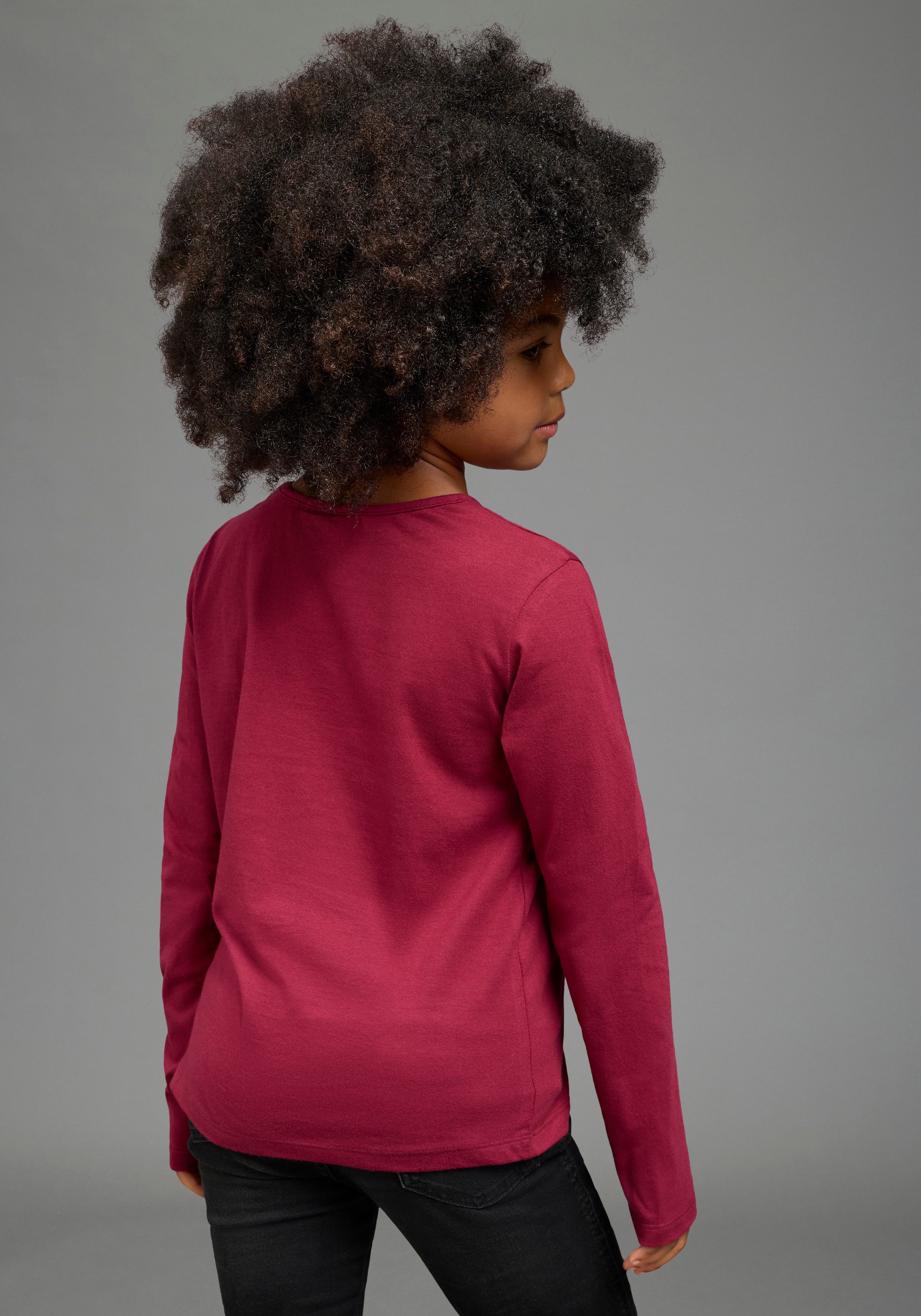 KIDSWORLD Langarmshirt VIANA Shirt, Disney Langarm, hüftlange Basic-Passform, bedruckte Optik