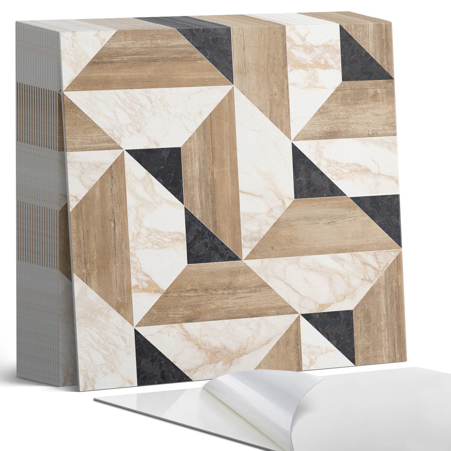 Coloray Vinylfliesen Selbstklebende Vinylfliesen für Wand und Boden, Selbstklebende PVC-Fliesen