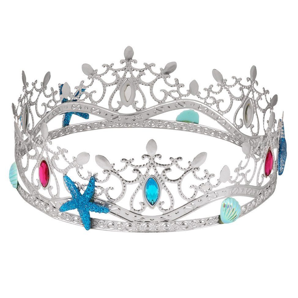 Boland Kostüm Mermaid Queen Krone, Setzt dem Meerjungfrauen-Look die Krone auf!