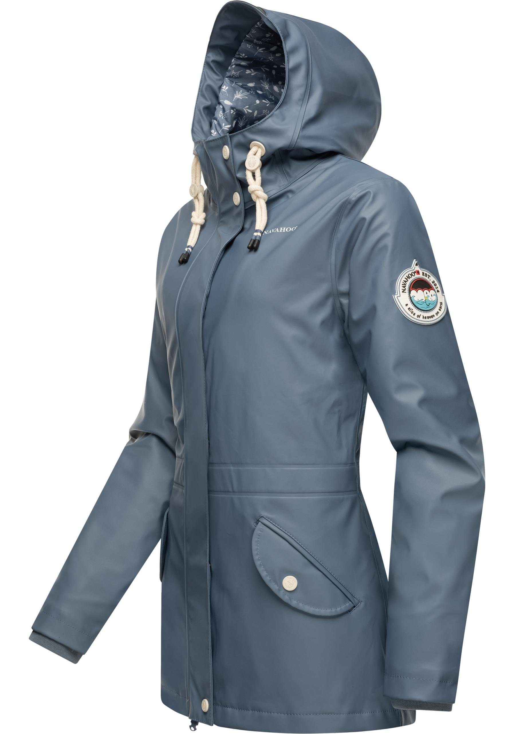 Navahoo Regenjacke Oceans Heart wasserdichter stylischer dusty mit Kapuze Regenmantel